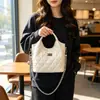 Bolso de mano acolchado con cadena estilo Chanel modelo nuevo 2026 transfronterizo para mujer, Bolso bandolera de un solo hombro vintage, Bolso para mujer