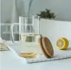 Copo com Suporte Transparente Doméstico Hospitalidade Pessoal Sala de Estar Xícara de Chá Chá Verde Copo para Beber da Família com Tampa