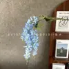 Flor Artificial con 3 Ramas, Flor de Glicinia Colgante para Decoración de Salón de Bodas, Decoración de Techo, Cascada de Pared de Fondo, Flores Artificiales al por Mayor, Transfronterizo