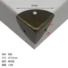Protector de esquina de plano de tres lados de 25 mm 28 mm para manualidades, equipaje cromado, caja de aluminio, caja de joyería, esquina anti-colisión, esquina, esquina