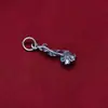 Plata pura S925 plata tailandesa loto doble cierre colgante accesorio conector de pulsera de cuentas DIY material venta al por mayor