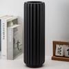 Ventas Directas de Fábrica Jarrones Rayados de Plástico Grandes y Pequeños Cerámica de Imitación Blanco y Negro Muebles para el Hogar Arreglo de Flores Secas Decoración para Sala de Estar