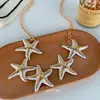 Corrente de Cintura Estrela do Mar Concha Pérola Boêmia para Mulheres, Cinto Decorativo de Beira-Mar com Toque de Luxo, Adequado para Combinar com Vestidos e como Acessório de Cintura