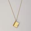 Collar con colgante de sobre de acero de titanio transfronterizo amor grabado al por mayor cadena para la clavícula cadena para el cuello de mujeres amantes no se decolora