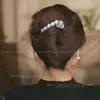 Pinza de pelo elegante para mujer, pinza de torsión de alta gama para la parte posterior de la cabeza, pasador floral, accesorio para el cabello, pinza de pico de pato