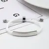 Pulsera de Acero Inoxidable en Blanco para Grabado Láser Transfronterizo Regalo Navideño Pequeño Regalo Promocional Pulsera Tejida