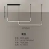 Lámpara Colgante LED Creativa para Restaurante Lámpara Minimalista de Tira Larga para Comedor Lámpara Moderna Nórdica Simple para Mesa de Comedor Barra de Bar Lámpara de Voltaje Amplio