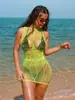 Cobertura de praia europeia vestido sexy vazado proteção solar saia de praia sexy produtos de fábrica em estoque