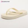 Chinelo Luofu Simples Elegante Cor Pura Sola Grossa para Uso Externo Verão Beira-Mar Ao Ar Livre Praia Chinelo para Mulheres em Estoque