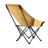 Silla Lunar de Tres Velocidades Ajustable para Sentarse y Reclinarse Engrosada Mejorada Plegable Portátil Silla Lunar Sillón de Pesca con Reposapiés