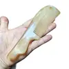 Peine de Dientes Finos con Mango de Cuerno de Oveja Mango de Curva Simple Dientes Peine de Cuerno Engrosado Peine de Material Natural con Menos Estática y Menos Cuidado del Cabello