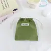 Nova bolsa de cordão xadrez de nylon, nécessaire impermeável portátil, bolsa pequena para guardar itens de viagem