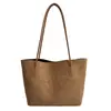 Bolso de Hombro Casual Simple Retro Estilo Coreano para Mujer 2026 Nuevo de Alta Calidad Versátil Gran Capacidad Bolso para Viajes Diarios