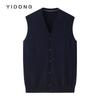 Invierno nuevo color puro cachemira amigable con la piel cárdigan para hombre chaleco urbano casual cálido cárdigan sencillo chaleco