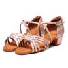 Sapatos de Couro Branco, Sapatos de Dança Latina para Meninas, Salto Alto, Sapatos Brancos para Prática de Dança, Solas Macias, Sapatos de Dança de Cetim, Cha-Tricotado