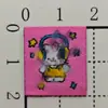 Adesivos de Etiqueta Mini Fofos, Estampas de Transferência Térmica, Patches de Tecido Autoadesivos Coloridos de Desenho Animado para Roupas, Artesanato Feito à Mão de Cachorro Pequeno Pet