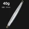 Ancla de Doble Anillo Plomada Especial para Peces Plomada de Fondo Cilíndrica Larga Anti-Enganche con Anillo Plomada para Peces Lápiz de Largo Alcance