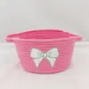 Cesta de Almacenamiento Tejida con Cuerda de Algodón Bordada de Dibujos Animados Cesta de Almacenamiento Cesta de Almacenamiento para Juguetes Infantiles Cesta de Almacenamiento Lista para la Venta