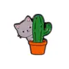 Nuevo Producto Más Vendido Transfronterizo: Broche de Gato Lindo, Insignia Decorativa de Animal de Dibujos Animados para Mochila y Ropa, Accesorio de Aleación