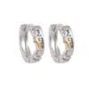 Pendientes con Corte de Rayo para Hombre, Modernos y Elegantes, Pendientes Creativos Chapados en Oro para Mujer, de Moda y Versátiles, Pendientes Creativos de Diamante