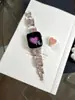 Pulseira de Metal com Anel em Forma de Coração Adequada para Apple iWatch Geração 11 10/987Ultrase