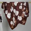 Nuevo Bufanda Cuadrada Grande de Sarga de Moda de 90 cm en Stock Venta al por Mayor Retro Lujo Ligero Versátil para Viajes de Negocios Bufanda Cuadrada Grande Estampada Atmosférica