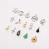 Cadena colgante para lencería al por mayor, joyería, amor, estrella de cinco puntas, diamante, aleación, colgante, accesorios para sujetador, varios estilos