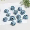 Flores artificiales, cabezas de flores de capullo de té nuevas, flores de seda, flores para pasador de pelo, materiales de bricolaje, flores decorativas para cajas de regalo, rosas de boda, camelias