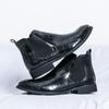 Zapatos de Hombre Talla Grande Transfronteriza Otoño e Invierno Nueva Llegada Botas de Cuero Moda Estilo Británico Zapatos Casuales de Cuero para Hombre Botines Chelsea de Moda