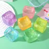 1 peça-Cubos de Gelo de Diamante Brilhante Bola de Alívio de Estresse Rebote Lento Aperte Brinquedos Alívio de Estresse Crianças Adultos Antiestresse Brinquedo Macio