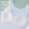 Ropa interior para niñas con copa fija antigolpes, chaleco integrado, sujetador deportivo para niñas de secundaria, etapa uno y dos de desarrollo