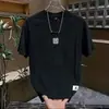 Camiseta tie-dye de manga corta de marca moderna para hombre, diseño de verano 2026, top casual tipo camiseta, cuello redondo, camiseta básica versátil de manga corta