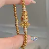 Nuevo Pulsera de Maza Vajra Despertar del León Antiguo Estilo Chino Pulsera de Cuentas de Fortuna Retro Moda Versátil Tendencia Joyería de Moda Nacional