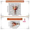 Festival de Navidad Estilo Múltiple Reno de Navidad Lindo Pegatinas para Ventana Puerta de Cristal de Escaparate Decoración del Hogar Pegatinas Electrostáticas para Vidrio