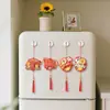 Imán Acrílico para Refrigerador Año del Caballo Adorno Colgante de Borla de Buena Suerte y Riqueza para el Año Nuevo Imán de Refrigerador de Dibujos Animados