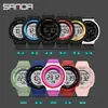 Reloj Deportivo Multifuncional Sanda para Hombres y Mujeres, Despertador Sencillo de Pantalla Única, Reloj de Pulsera Casual Luminoso, Reloj Electrónico de Venta Caliente para Fiesta de Estudiantes
