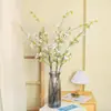 Estilo Pastoral Galhos de Salgueiro Nevado Simulados Caindo na Neve e Flores de Boas-Vindas da Primavera Decoração de Casa Casamento Salgueiro Nevado Artificial Flor Artificial Alta Artificial