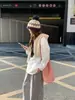Bolsa de Pelúcia Vermelha Ankora Outono e Inverno Nova Bolsa Saco de Pelúcia Macio e Ceroso Bolsa de Ombro Único Transversal Bolsa de Tecido de Dupla Face de Grande Capacidade