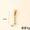 Pingente Único Cruzamento de Fronteiras Novo Joia de Aço Inoxidável Cravejada de Diamantes Colar com 26 Letras Fashionable High-End Acessórios de Joias DIY