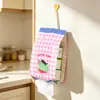 Bolsa de almacenamiento de pañuelos de dibujos animados linda con forma de manzana para colgar en la pared del baño, bolsa colgante de almacenamiento de pañuelos para colgar en la pared de la cocina, gran capacidad