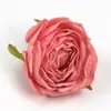 Flores de Rosa Quemada Simuladas Flor de Seda Flor Artificial Hecho a Mano DIY Pasador Flor Paisaje Plantación Verde Flor Arreglo Adorno para el Cabello de Halloween
