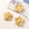 Estilo coreano para niños, hilo de algodón para bebé, flor tejida a crochet, accesorios de flores pequeñas, bricolaje, tocado para niñas, accesorios para el cabello, material para diadema al por mayor
