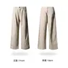 Jeans Rectos Estrechos Color Caqui para Mujer Primavera y Otoño 2024 Nuevos Holgados de Cintura Alta Adelgazantes de Pierna Ancha Pequeña