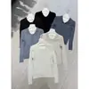 Suéter de Punto Chic Cuello Alto Estilo Old Money para Mujer Otoño 2026 Nuevo Moda Pequeña Burguesía Sencillo Top de Manga Larga