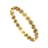 Pulseira de Aço Titânio com Margarida Aberta Cravejada de Diamantes para Mulheres, Design de Nicho, Pulseira de Aço Inoxidável de Luxo Leve, Pulseira de Alta Qualidade