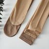 Talla grande color piel medias de seda de nueve puntos para mujer sin calcetines primavera y otoño gruesas pantimedias con alambre de acero talla grande calcetines básicos finos