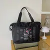 Bolsa de dibujos animados de gran capacidad estilo coreano para viajes cortos, viajes de negocios y viajes, bolso de mano ligero, bolso de hombro de nicho deportivo y de fitness para mujer