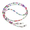 Cadena para gafas cadena colgante correa antideslizante para gafas cordón para gafas de lectura cadena de cuello colgante de color cordón colorido anticaída verde morado