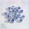 Pulseira de Contas de Folha de Cerâmica Jingdezhen Material para DIY Contas que Não Desbotam Acessórios para Roupas Contas de Cerâmica em Forma de Folha