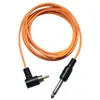 Conector RCA en ángulo a clavija macho de 6.35 Cable de conexión para motor de máquina de tatuar Clavija recta Cable de alimentación para máquina de tatuar 2m